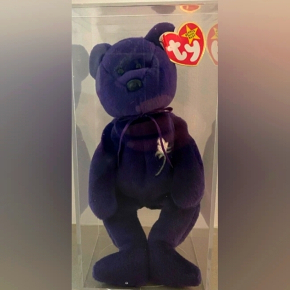 Rare 1st Edition Princess Diana Beanie Baby 1997 no space poem PE pellets